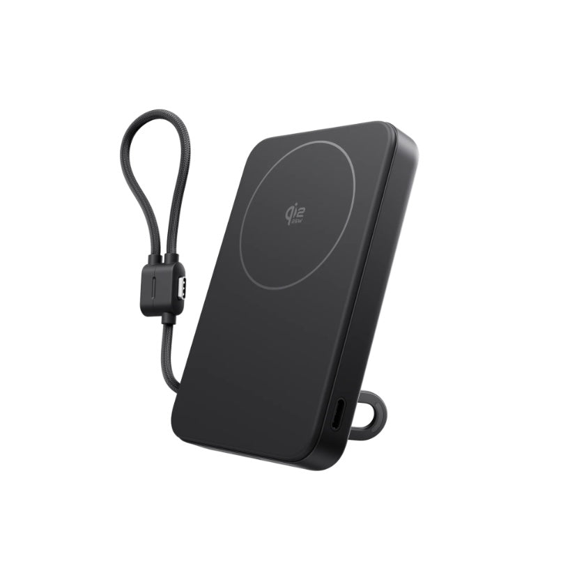 Qi2.2 25Wワイヤレス充電対応 EcoFlow RAPID Mag Power Bank(USB-Cケーブル内蔵,10,000mAh)
