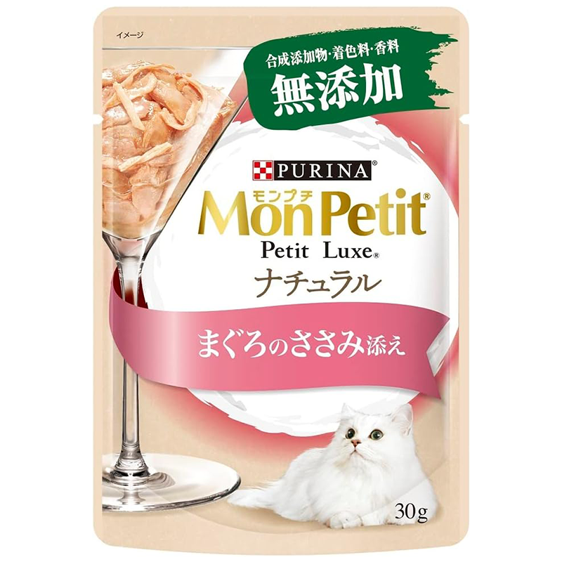 モンプチ プチリュクスパウチ ナチュラル まぐろのささみ添え 30gx12袋