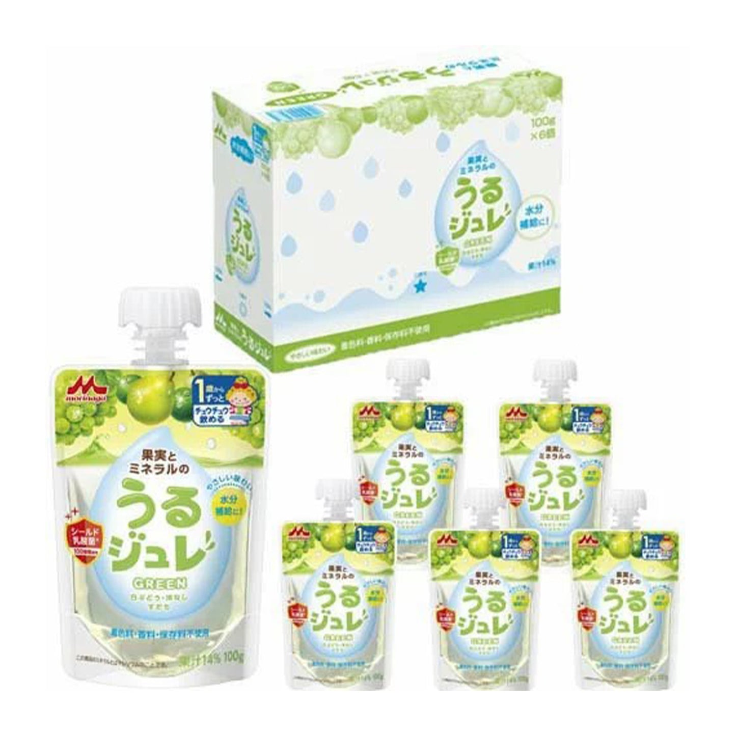 果実とミネラルのうるジュレ GREEN ( 100g*6個入 )/ やさいジュレ
