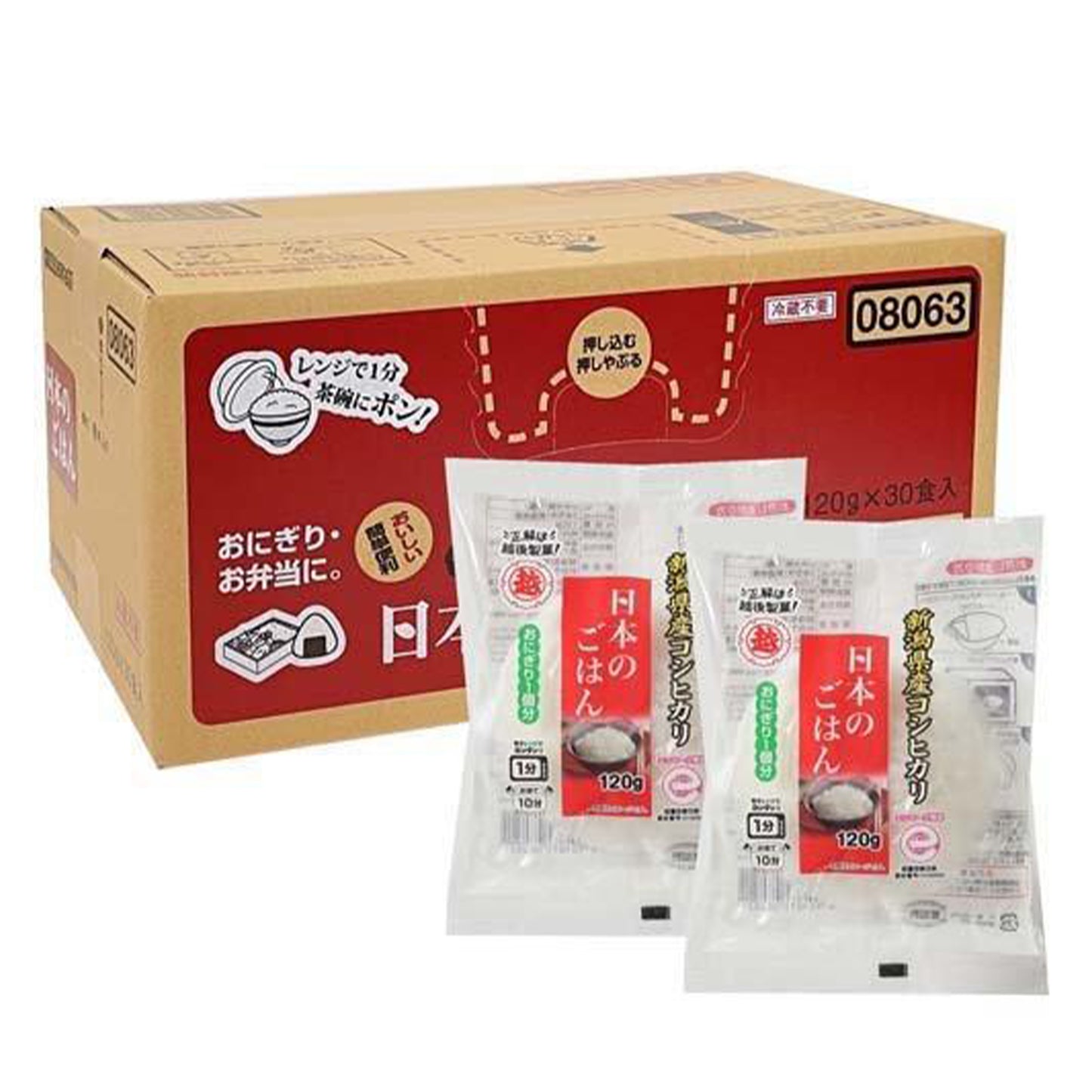 【パッケージ訳あり】日本のごはん ( 120g*30食入 )/ 越後製菓 ( 新潟県産 パックごはん レトルト 保存食 備蓄 )