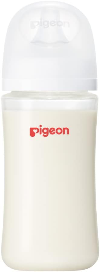 ピジョン 母乳実感 哺乳びん 240ml 3ヵ月頃~ 早く冷める耐熱ガラス製 キズがつきにくく衛生的