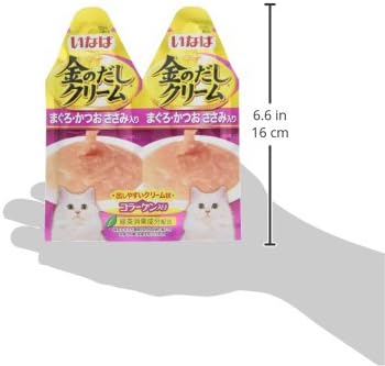 いなば 金のだしクリーム まぐろ・かつお ささみ入り 60g(30g×2) 12個セット