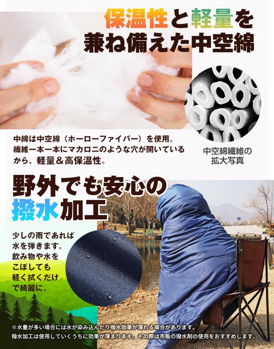 寝袋 オールシーズン 防災 マミー型 シュラフ コンパクト【日本寝具メーカーの寝袋】 210T 防水 保温 軽量 キャンプ 登山 車中泊 収納袋付き HOME COCCI 1.0kg 寝具 保温性 軽量 中空綿 ホローファイバー 丸洗い可能 お手入れ簡単 カーキ