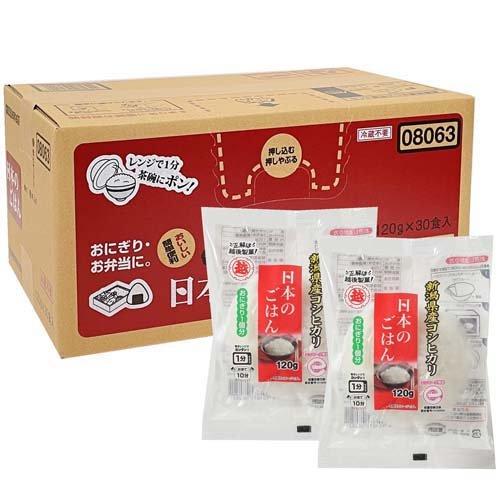 【パッケージ訳あり】日本のごはん ( 120g*30食入 )/ 越後製菓 ( 新潟県産 パックごはん レトルト 保存食 備蓄 )