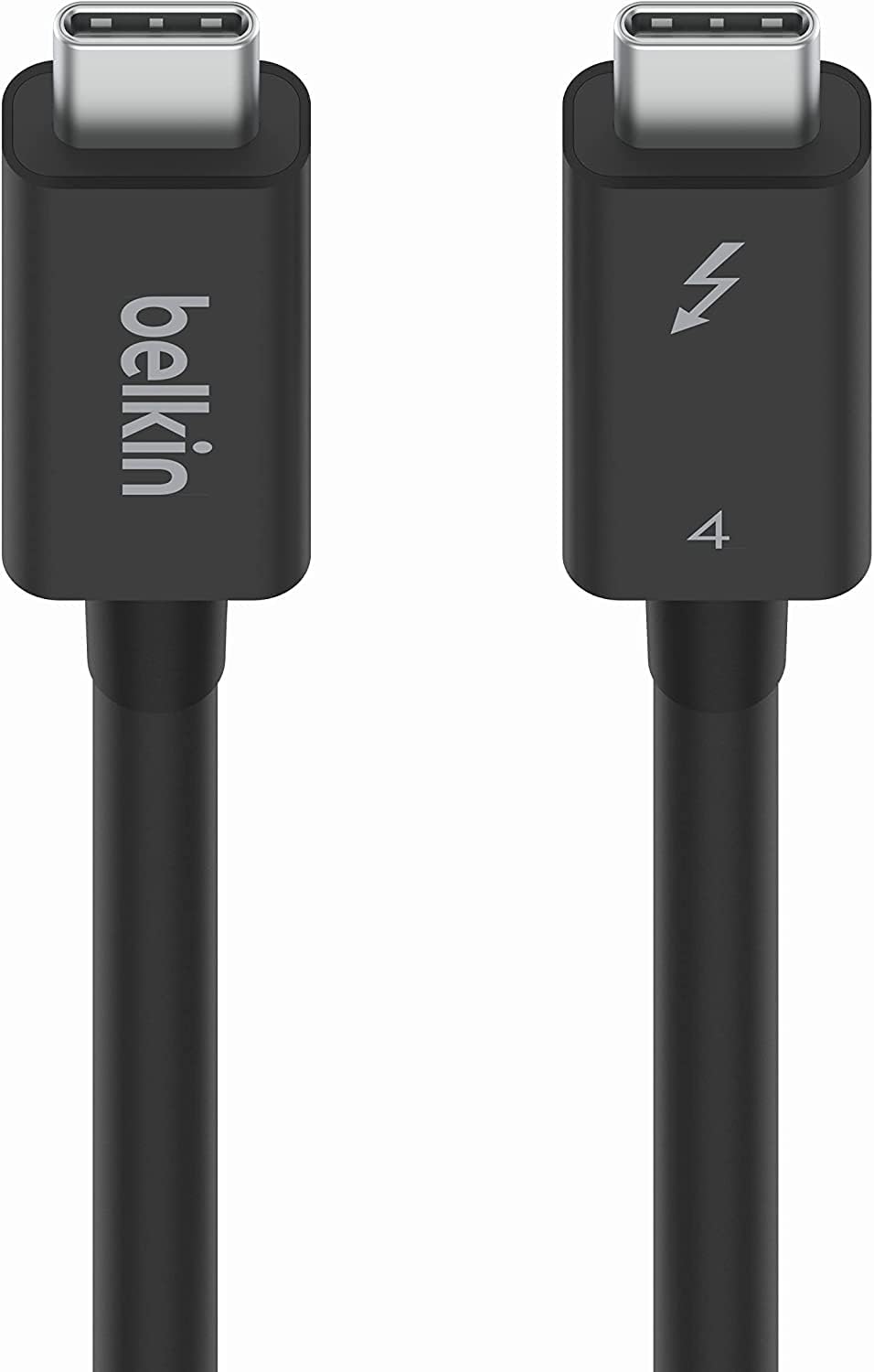 Belkin USB-Cケーブル Thunderbolt 4/USB4 100W 40Gbps高速データ転送 8K対応 iPhone 15/MacBook/iPad Pro/iMac/Windows対応 インテル認証 USB-IF認証 1m ブラック INZ003bt1MBK