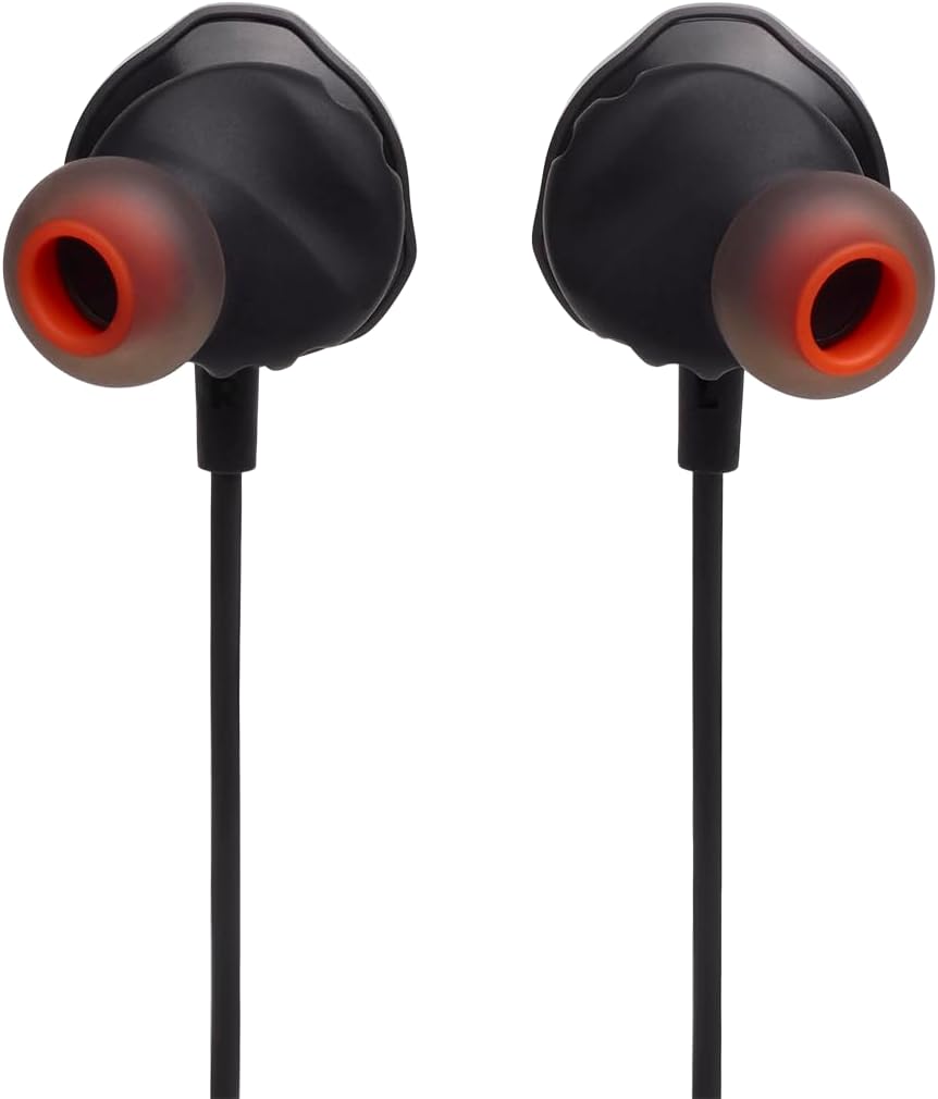 JBL Quantum 50 有線 インイヤー ゲームヘッドフォン インラインコントロール付き ブラック