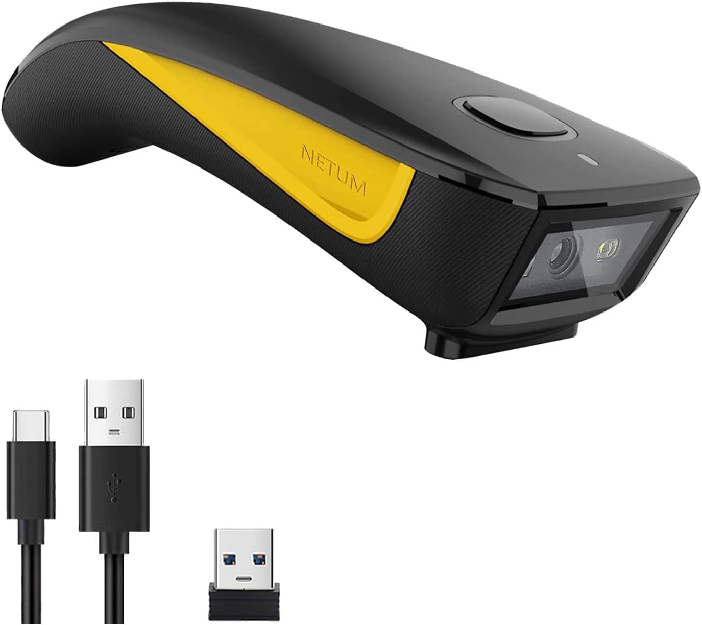 NETUM C750バーコードスキャナー 2次元 Bluetoothワイヤレス1D 2D QRミニUSBバーコードリーダープリントデジタルスキャナーポータブルPCラップトップスマートフォンAndroidタブレット