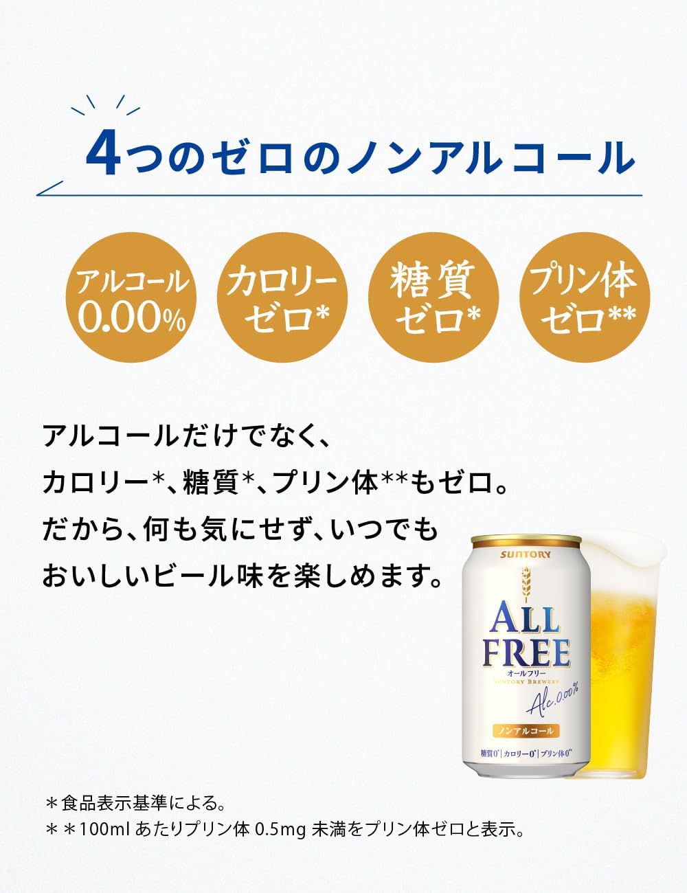 オールフリー ノンアルコール ビール 350ml 24本