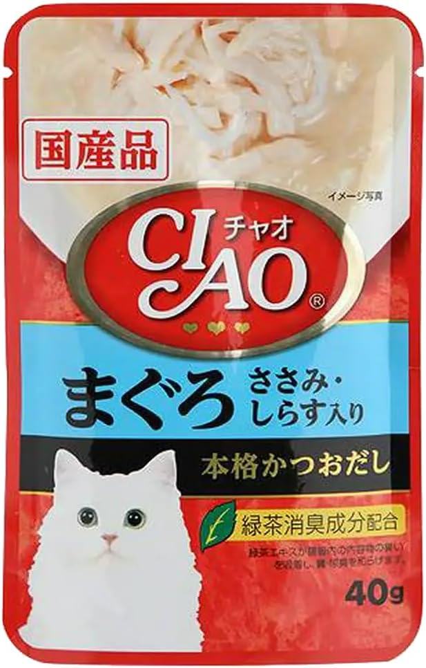 チャオパウチ まぐろ ささみ・しらす入り 40g×16コ