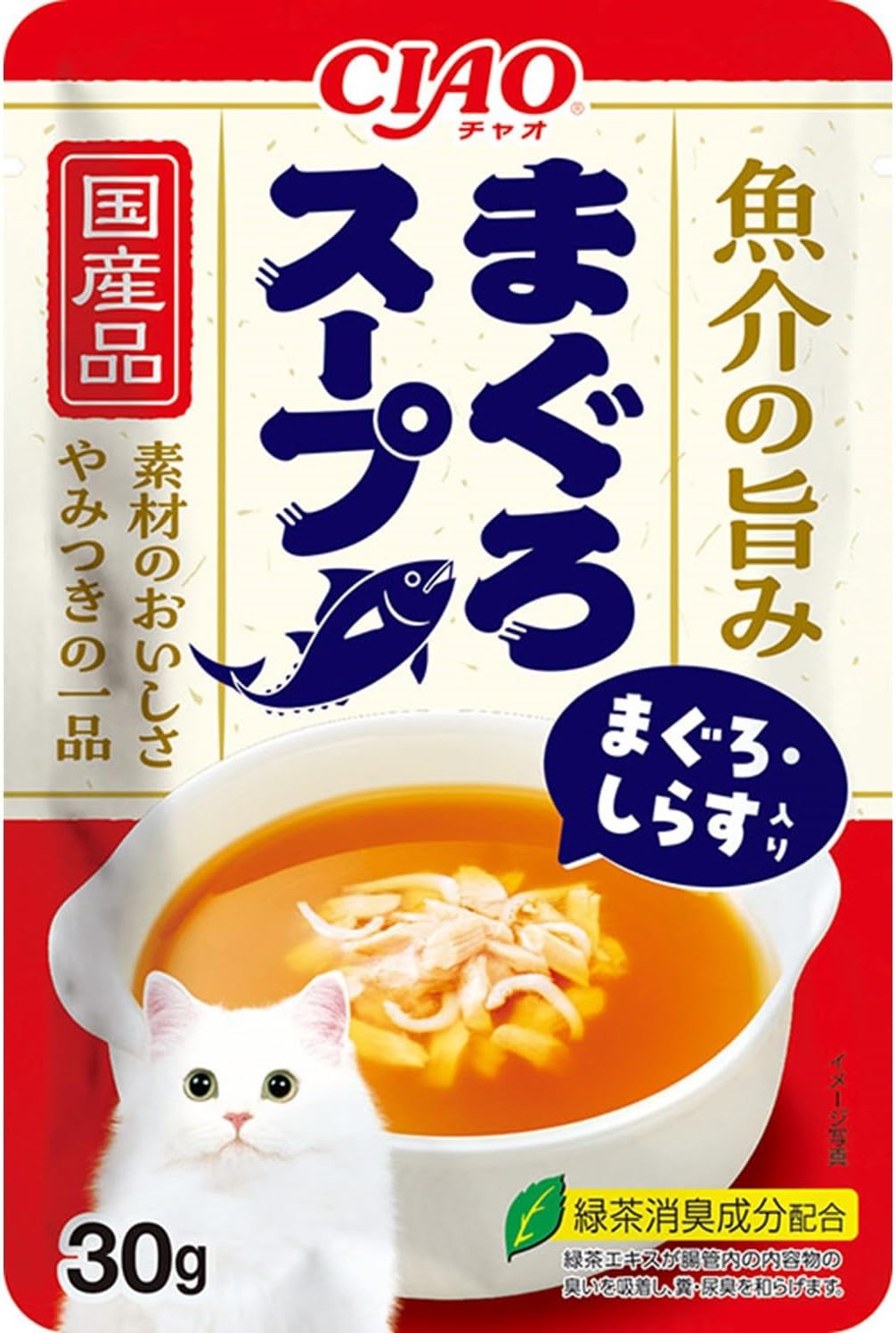 チャオ (CIAO) CIAO (チャオ) まぐろスープ まぐろ・しらす入り 30g×16袋 (ボール販売) まぐろ 猫