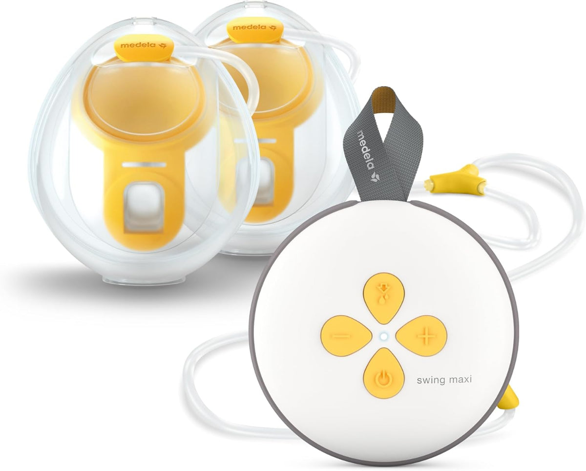 メデラ スイング・マキシ ハンズフリー電動さく乳器 ダブルポンプで時短+授乳ブラの中に入れてハンズフリーさく乳が可能に 母乳育児をサポート 搾乳機 搾乳器 電動 搾乳