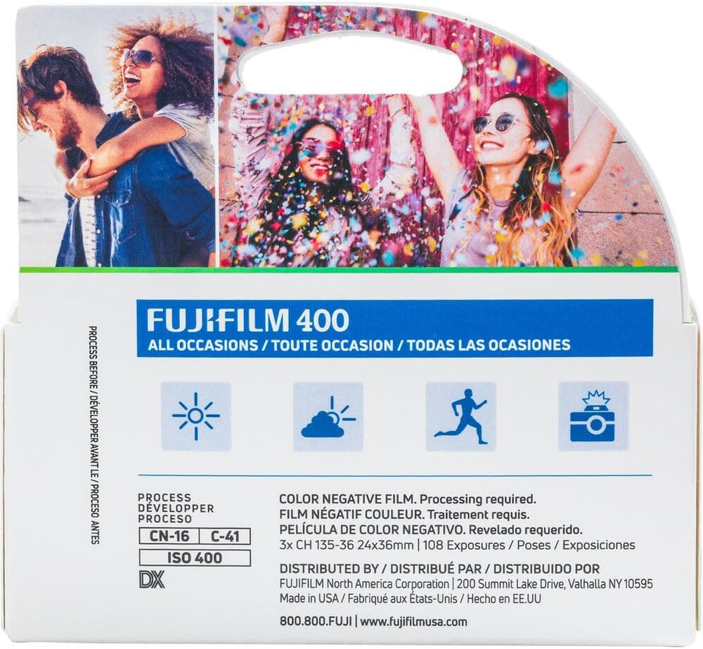 Fujifilm(フジフィルム) スペリア X-TRA 36枚撮り 35mmフィルム ISO 400 合計108枚撮り 3本入りパック