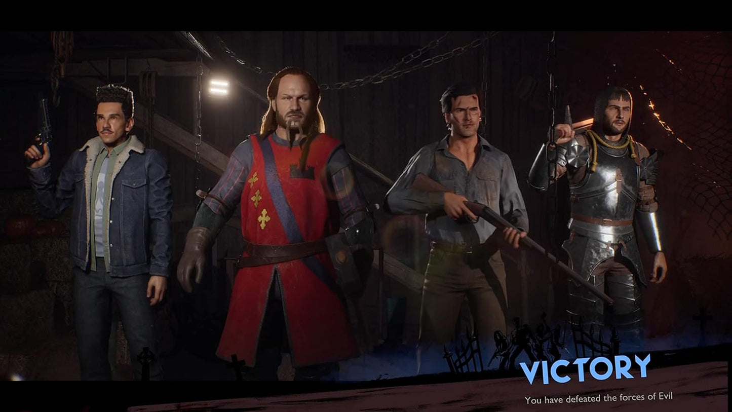 Evil Dead: The Game (死霊のはらわた: ザ・ゲーム) -PS5 【特典】アッシュ・ウィリアムズ: 勇敢な騎士、アッシュ・ウィリアムズ: Sマート制服、アッシュの衣装「サヴィーニスキン(アナザー)」