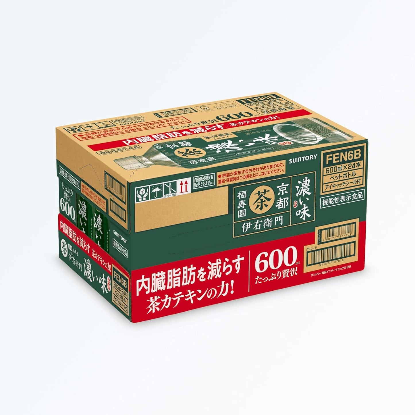 サントリー 機能性表示食品 伊右衛門 濃い味 600ml×24本