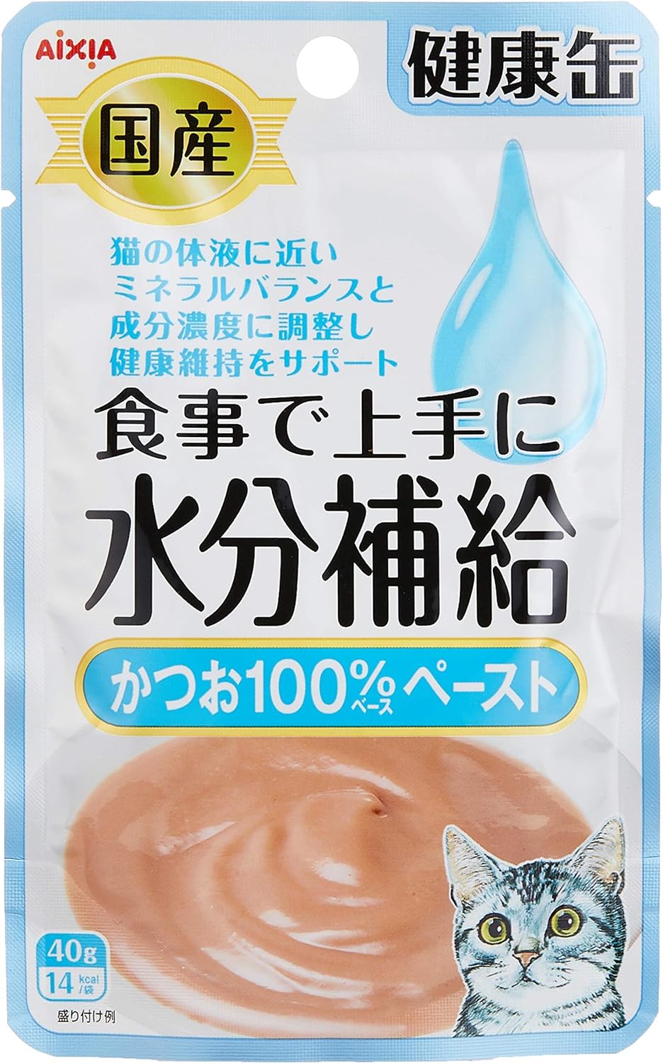 健康缶 パウチ 水分補給かつおペースト 40g×12個 40グラム (x 12) (まとめ買い)