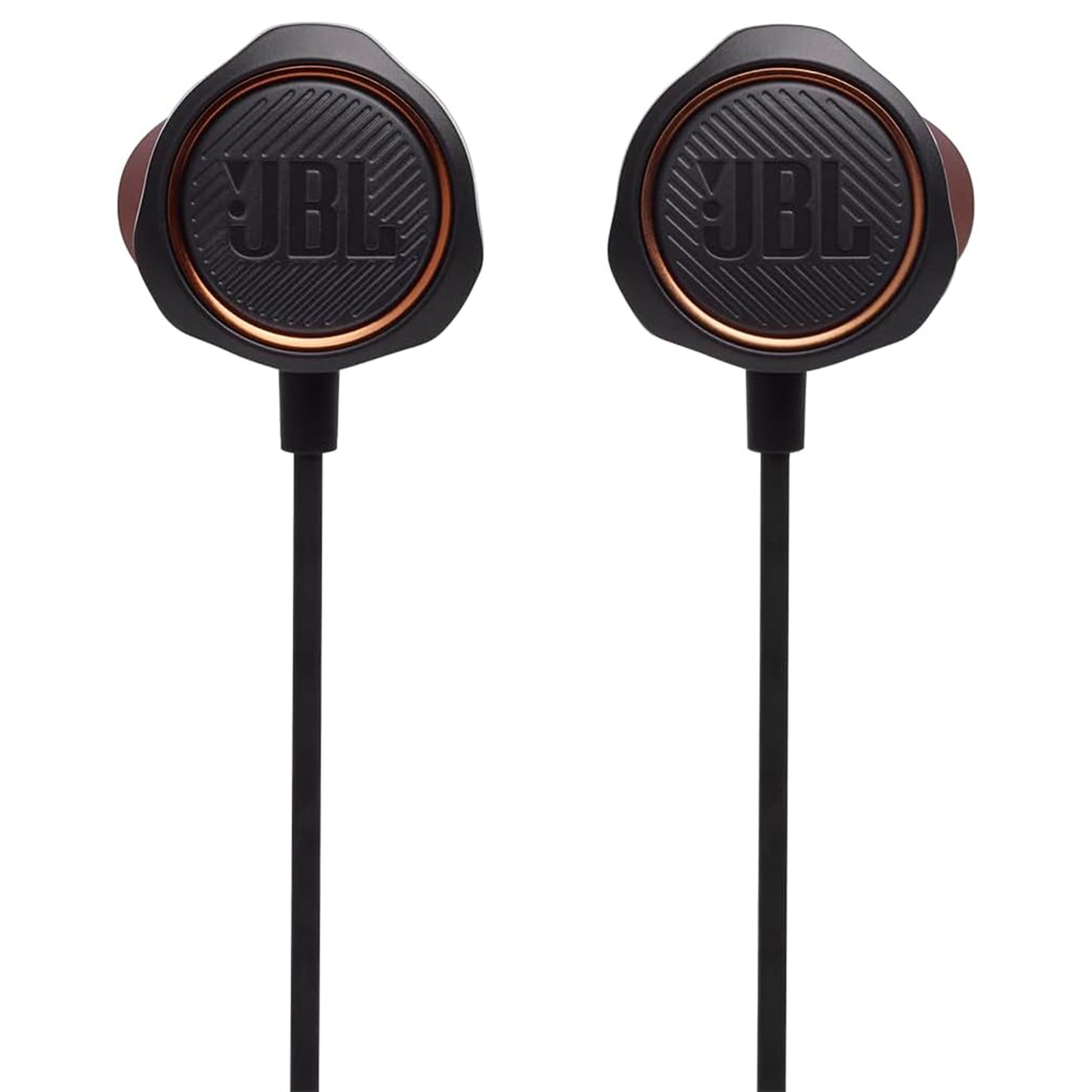 JBL Quantum 50 有線 インイヤー ゲームヘッドフォン インラインコントロール付き ブラック