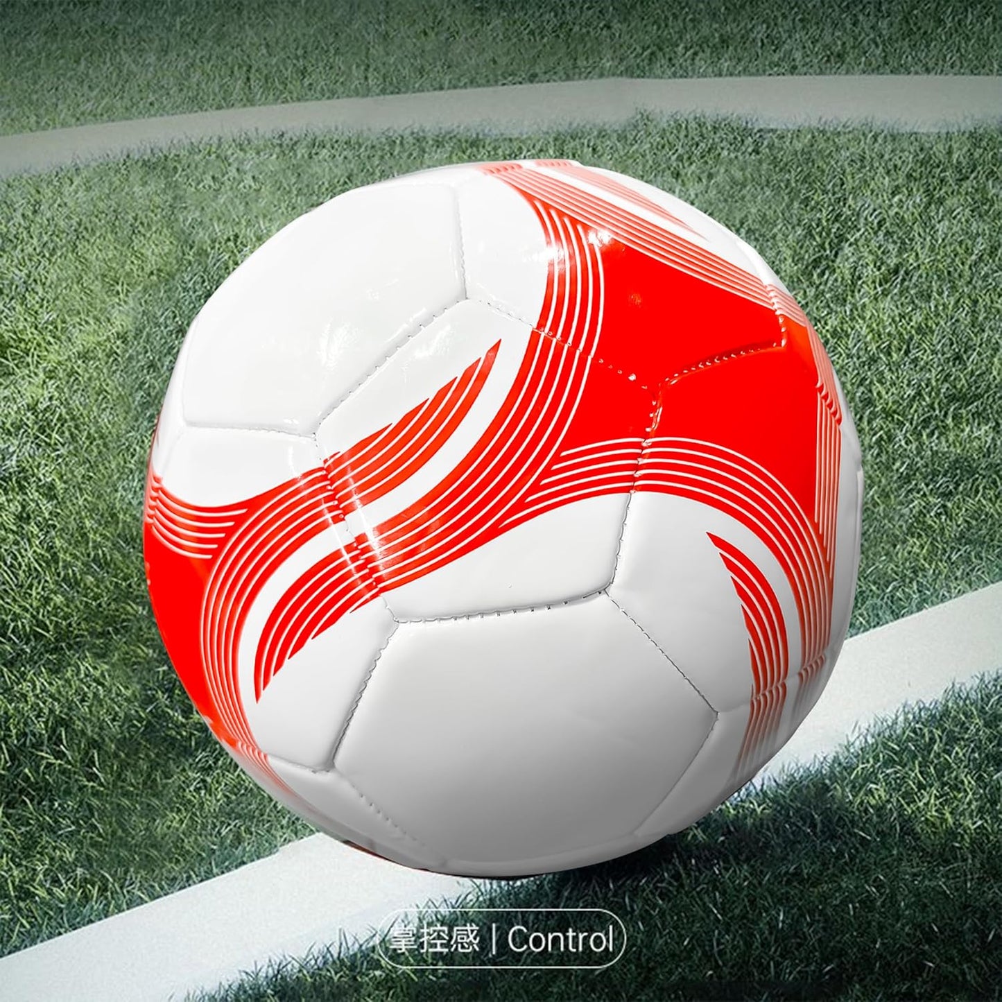 サッカーボール 4号 検定球 (一般・大学・高校生・中学生用) ホワイト/ブラック
