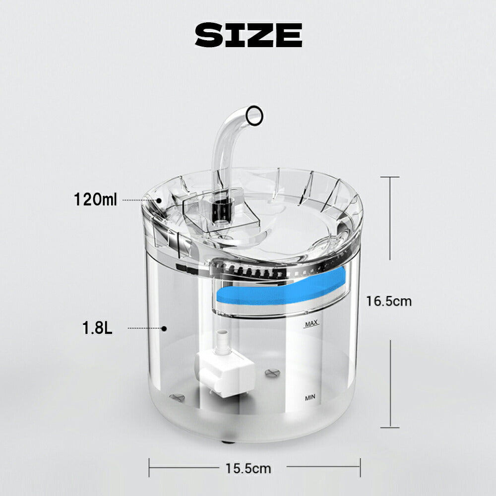 【2WAY自動給水器】自動給水器 猫 犬 水飲み器 蛇口式 1.8L 猫/中小犬用 小鳥 給水 給水器 給餌 食器 水 自動 交換 イヌ いぬ ネコ用 ねこ用 循環式 水飲み機 給水機 自動給水器 活性炭フィルター イオン交換樹脂 ペット