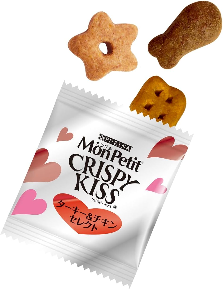 【パッケージ訳あり】モンプチ クリスピーキッス 猫用おやつ バラエティパック リッチセレクト (ターキー&チキンセレクト・ツナ&サーモンセレクト・フィッシュセレクト