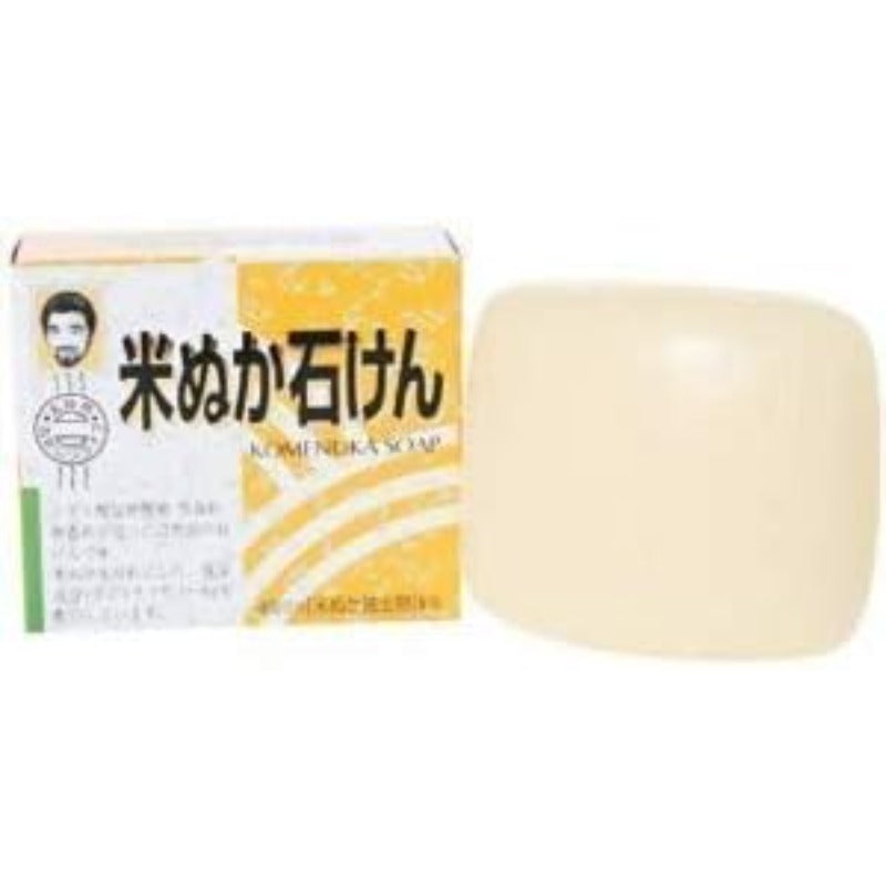 お得な６個セット！！ 健康フーズ 米ぬか石鹸８０ｇx６個