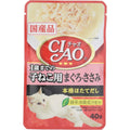 【訳あり】【賞味期限：2028.1.30】チャオ (CIAO) パウチ 1歳までの子ねこ用 まぐろ・ささみ 40g 16個セット