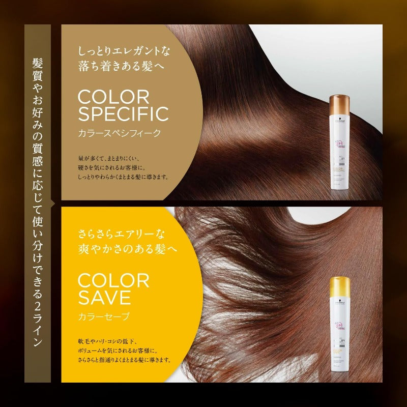 BCKUR COLOR SAVE シャンプー 250ml カラーヘア用 色落ちケア サラサラふんわりタイプ サロン専売品 シュワルツコフ プロフェッショナル BCクア カラーセーブ (600ml(詰替))