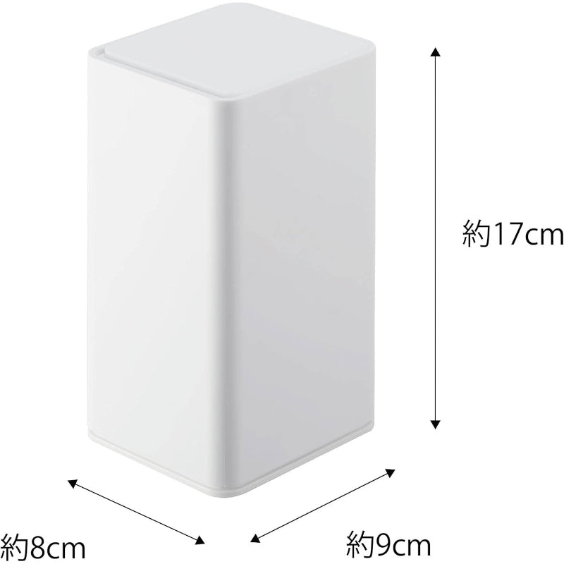 山崎実業(Yamazaki) ロール型 ウェットティッシュケース ホワイト 約W8×D9×H17cm タワー tower 密閉 保湿 シリコンキャップ 6502