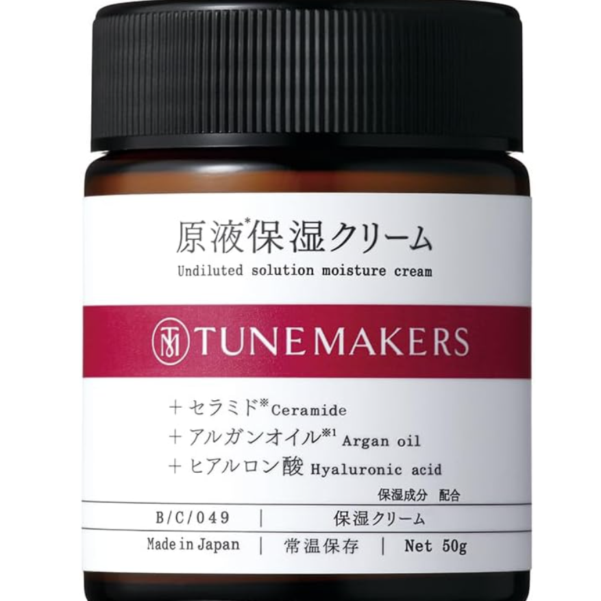 顔用保湿クリーム 原液保湿クリーム 50g TUNEMAKERS(チューンメーカーズ) セラミドクリーム アルガンオイル ヒアルロン酸 乾燥肌 敏感肌