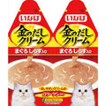 【訳あり】【賞味期限：2027.12.1】いなば 金のだしクリーム まぐろしらす入り コラーゲン入り 60g*12