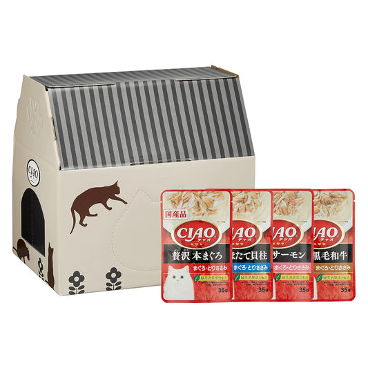 Figaro(フィガロ) CIAOパウチ 贅沢バラエティ 35g×48袋 猫用 ウェットフード