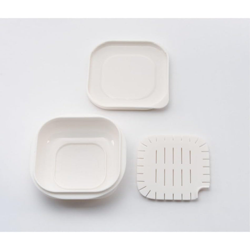 マーナ(marna) 極 冷凍ごはん容器 ( 2個入り / 電子レンジ / 食洗機対応 ) ご飯 冷凍ごはん 容器 ( ホワイト ) K748W