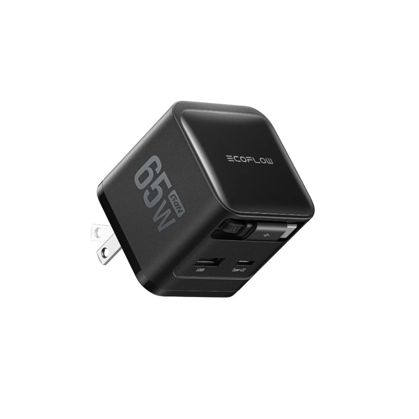 EcoFlow RAPID 65W GaN急速充電器（USB-Cケーブル内蔵）