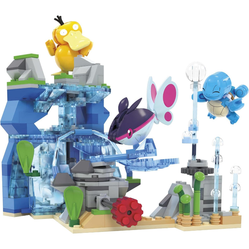 メガ(MEGA) ポケモン アドベンチャーワールド 水中を冒険! ~ ゼニガメ ・ コダック ・ ケイコウオ のセット~ ブロック ピース数:319 8歳から マルチ HXF79