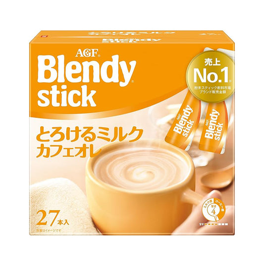 AGF(エージーエフ) ブレンディ スティック とろけるミルクカフェオレ 【 スティックコーヒー 】 27個 (x 1)