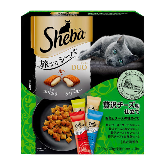 【パッケージ訳あり】シーバ デュオ 旅するシーバ 贅沢チーズ味仕立て お魚とチーズの味めぐり ( 200g )