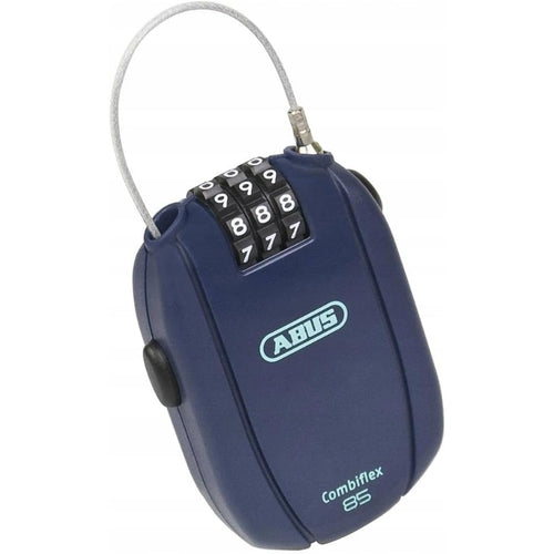 ABUS Combiflexケーブルロック - スキー、ヘルメット、乳母車、荷物を固定するためのロック - 長さ105~105cm - 厚さ3mm ブラック。