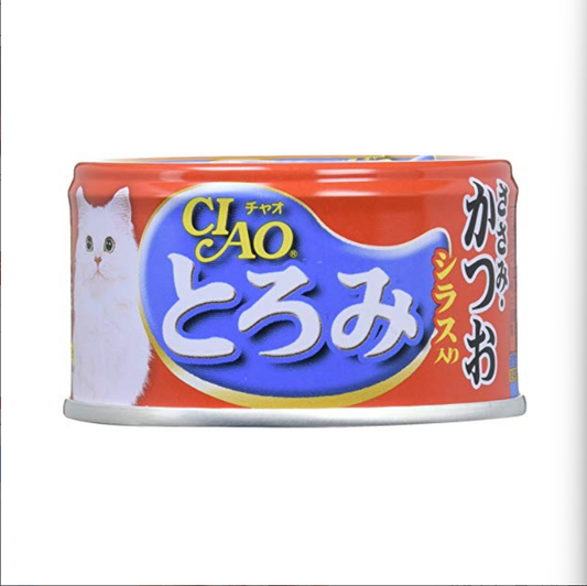 チャオ (CIAO) とろみ ささみ・かつお シラス入り 80g 24個セット