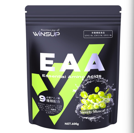 WinsUp EAA 600g ［マスカット味］ 栄養機能食品 ベータアラニン 9種の必須アミノ酸 国内製造 (Sweety Muscat, 600g)