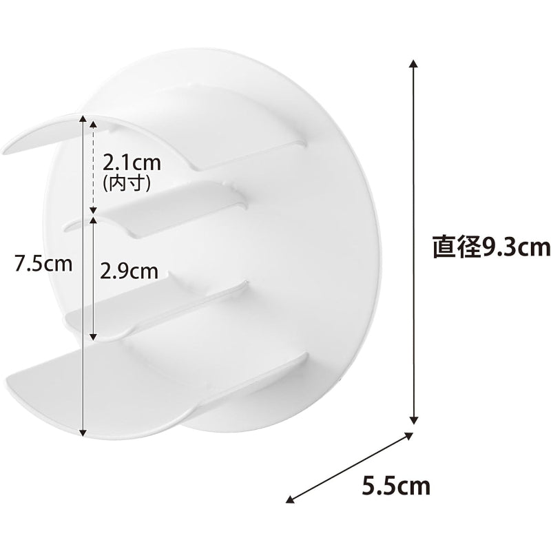 山崎実業(Yamazaki) マグネット テープホルダー ホワイト W9.3×D5.5×H9.3cm タワー tower ガムテープ マスキングテープ 収納 8456