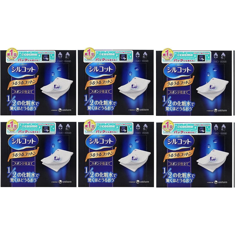 【セット品】シルコット うるうるスポンジ仕立て（40枚入）x６