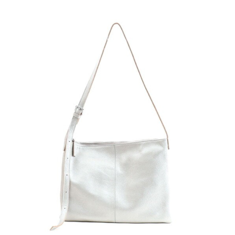 【COOCO/クーコ】ショルダーバッグ バッグ 「牛革」シュリンクレザーシンプルフラットショルダーバッグ／Ａ４対応 レディース