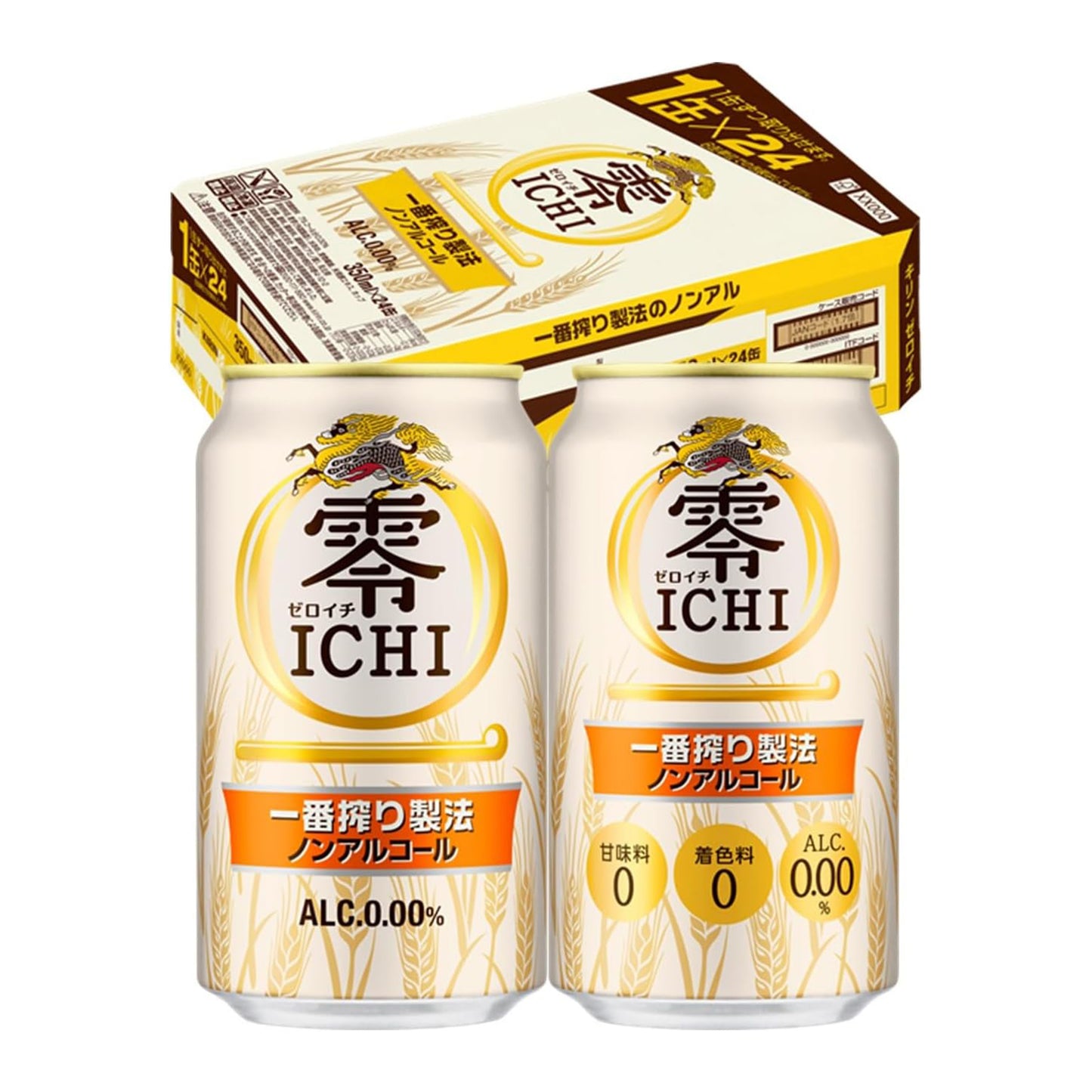 零ICHI キリン ノンアルコールビール350ml×24本 ノンアル 一番搾り製法