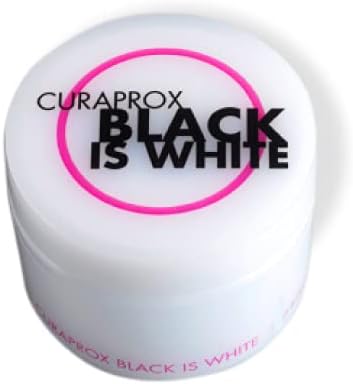 Curaprox (クラプロックス) ブラックイズホワイト (Black is white) 粉歯みがき (20g)