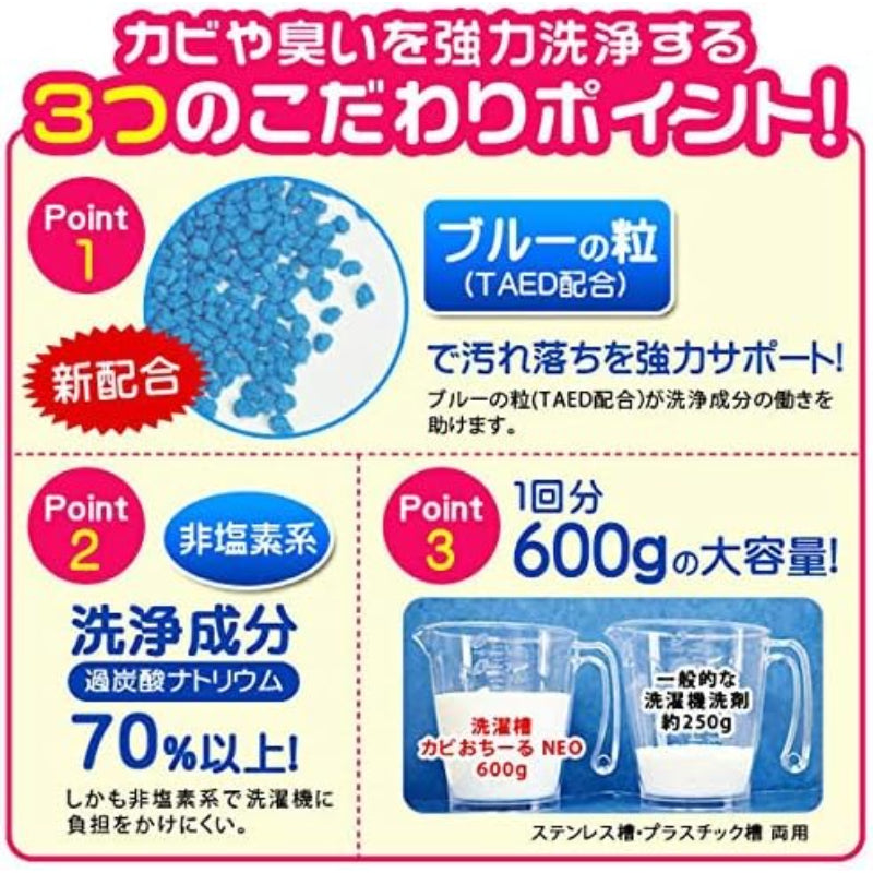 アイメディア(Aimedia) 洗濯槽クリーナー 縦型 1回分 除菌 消臭 洗浄剤 カビ取り 洗濯機 洗濯 酸素 洗浄力 洗たく槽クリーナー 洗濯槽カビおちーるNEO