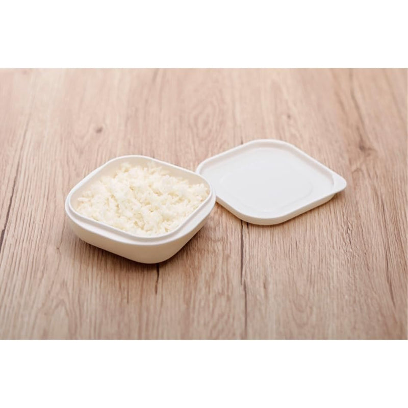 マーナ(marna) 極 冷凍ごはん容器 ( 2個入り / 電子レンジ / 食洗機対応 ) ご飯 冷凍ごはん 容器 ( ホワイト ) K748W