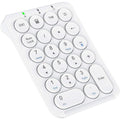 iClever テンキー Bluetooth ワイヤレス 数字 キーボード パンタグラフ式 Type-C充電 超薄型 Tabキー付き ブルートゥース 無線 ナンバーパッド 左手デバイス 片手デバイス ショートカットキー Windows/iOS/Android対応 IC-KP08 (ホワイト)