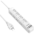電源タップ usb付き 8個AC口 1個usbc 3個usba 延長コード 2m 雷ガード usb コンセント oa スイッチ付き 壁掛け たこあしコンセント テーブル マルチタップ スイングプラグ おしゃれ (2M)