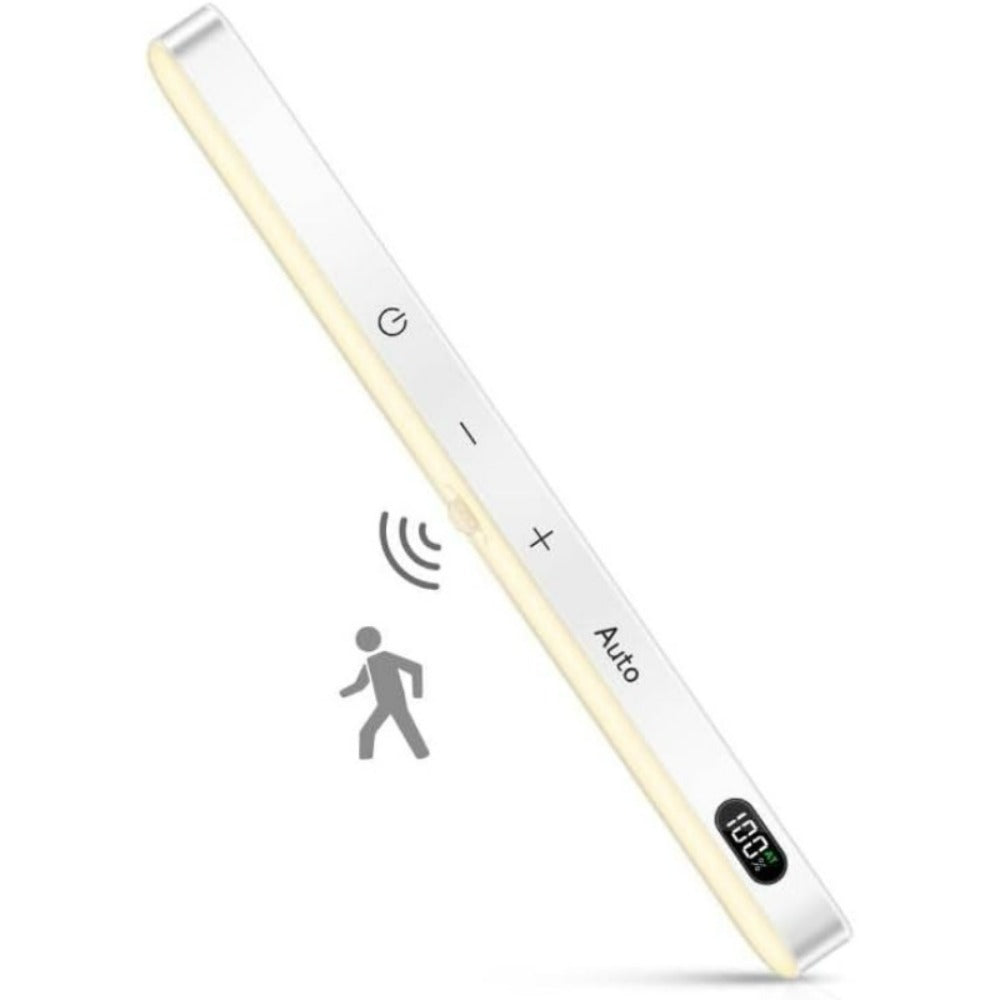 【A】WILLED 1PC センサーライト室内人感,廊下 階段 バーライト,60LED 玄関 寝室 人感充電式 キャビネットライト 貼り付け型 クローゼット部屋 玄関 キッチン 棚 階段led 電球色3000K-1PC