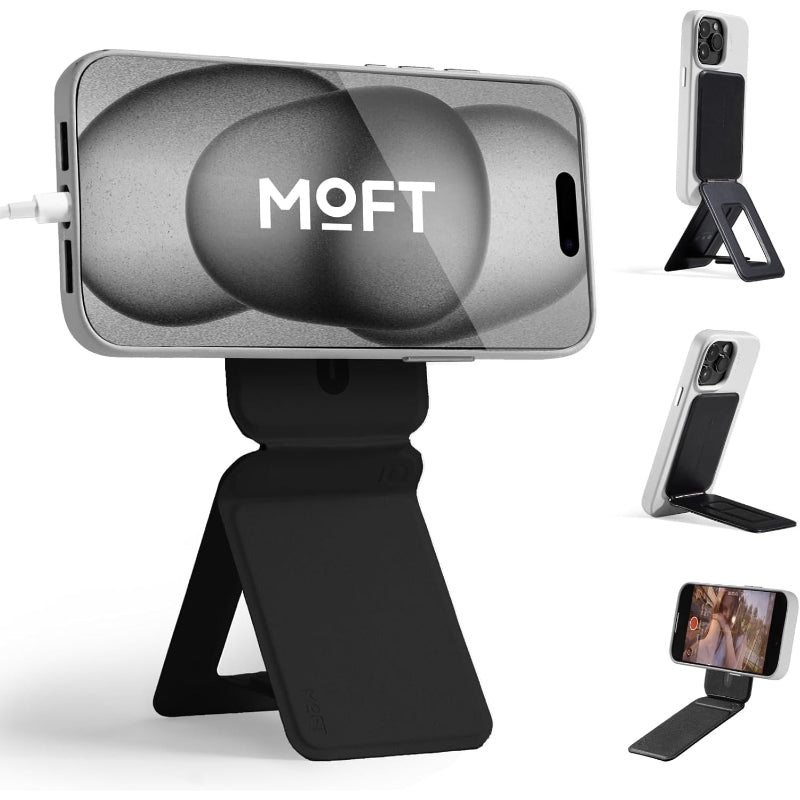 【訳あり】MOFTモフト スマホスタンド MagSafe対応 七変化マルチスタンド 携帯スタンド iPhone 17/16/15/14/13/12シリーズ対応 MOVAS™耐久素材 薄型・軽量・折りたたみ式・持ち運び便利 多角度調整・三脚兼用・強力なMagSafeシール付き 自撮り・動画視聴・会議・旅行に便利（カード収納なし）