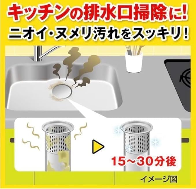 A パイプユニッシュPRO 2本セット 排水管クリーナー 強力洗浄 大容量 詰まり・ニオイ対策 開封日ラベル付き